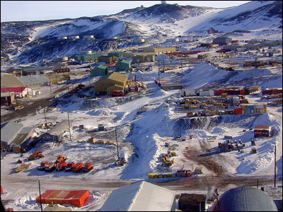 McMurdo Station from the air