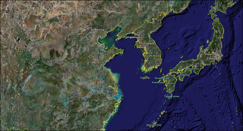 Area of the World where Korea is
