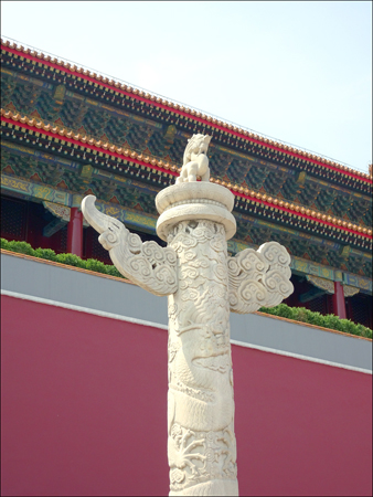 Stone Column in front of Tiananmen Gate