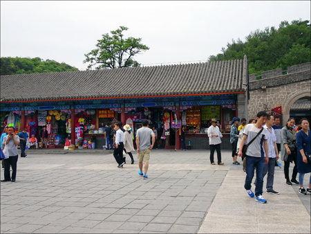 Shops outside of The Great Wall