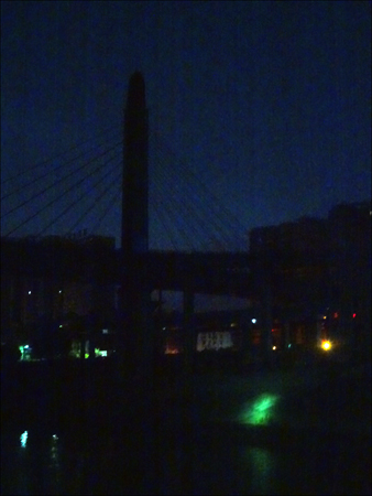 Suspension Bridge at night